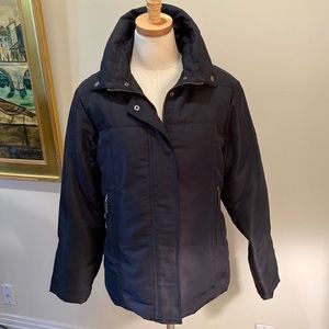 EUC Tommy Hilfiger Black Down/Feather Coat in Size Large